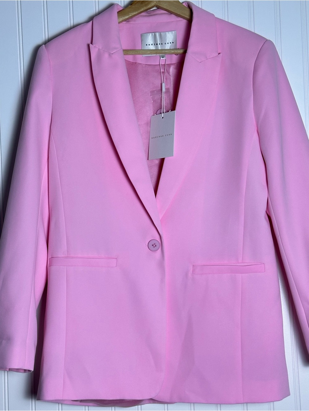 Anthropologie Enless Rose SINGLE-BREASTED BLAZER MEDIUM NWT - Picture 9 of 15
